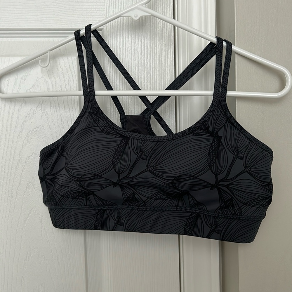 EUC Buffbunny - Jade Mesh Bra- Citrus Black